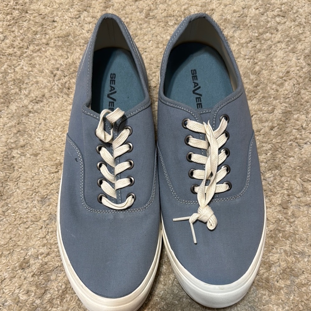 SeaVees Men's Blue Canvas Sneakers